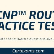 CCNP Route Practice Tests