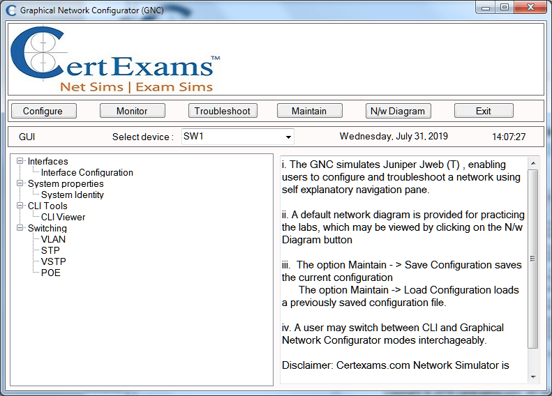 Switch Network Simulator for JUNOS and IOS CertExams Blog