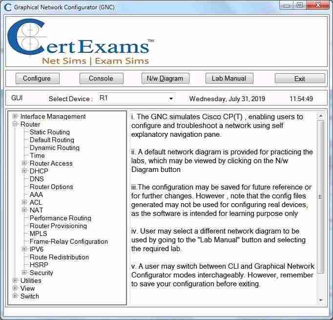 CCNA Exam Simulator w  Network Simulator