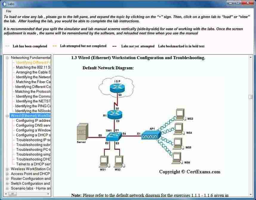 CertEx™ Exam Simulator with LabSim for Network+ N10008 Download