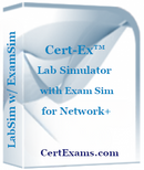 Comptia Network+ n10-008 Practice Test with lab sim BoxShot