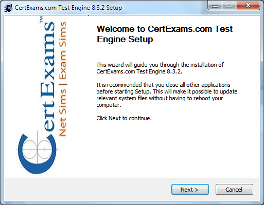 Certexams.com Product Install Setp 4