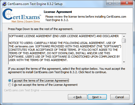 Certexams.com Product Install Setp 5